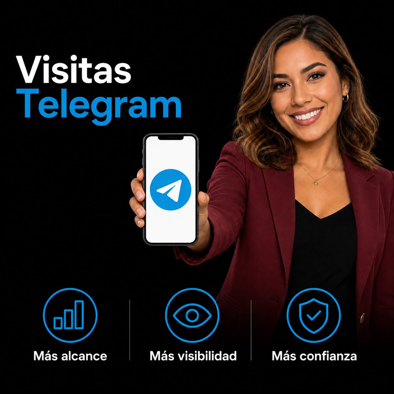 Comprar Visitas para Telegram en Perú