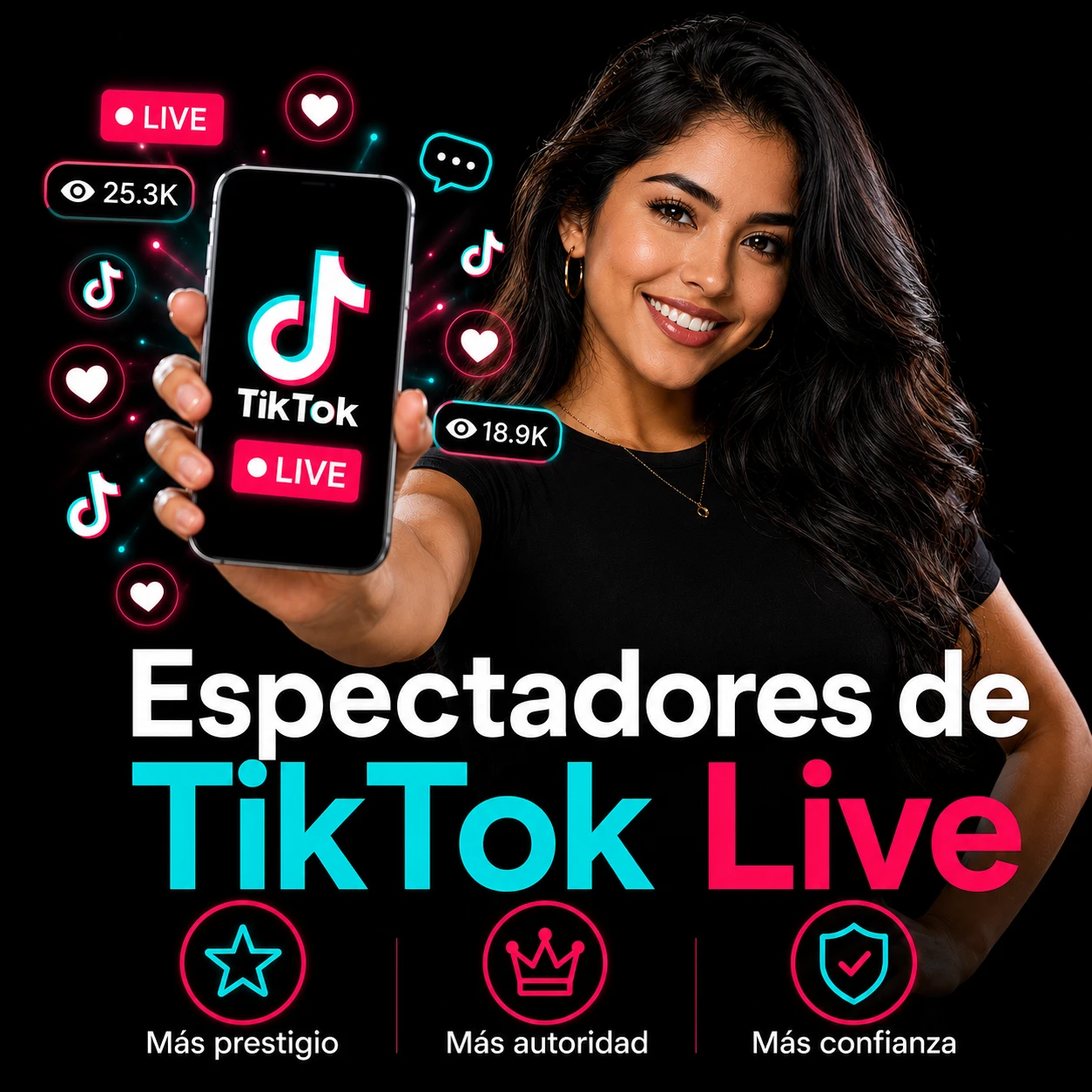 Espectadores para TikTok LIVE 2026